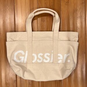 Glossier NYC Exclusive Mini Canvas Tote Bag